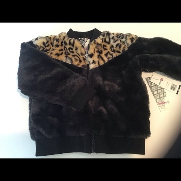 Kenzie Girl Faux Fur Jacket Size 4 - Picture 3 of 5